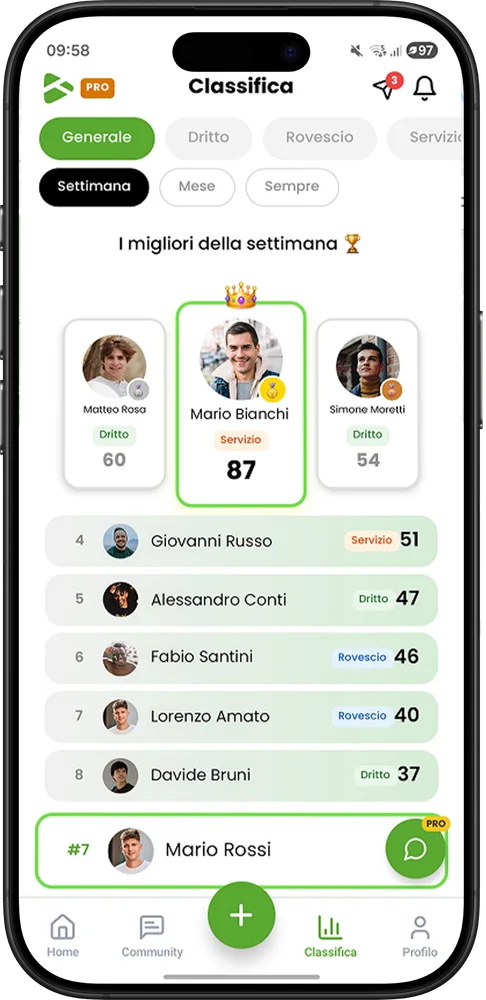 App TennisIA su iPhone